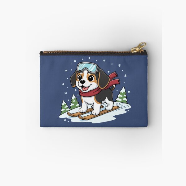Item preview, Cute Beagle Skiing Puppy | Happy Winter Puppy designed and sold by The Real Life Symphony.