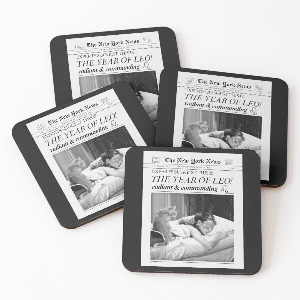 Item preview, Leo Zodiac Sign Newspaper designed and sold by SaltedBeachPaperie.