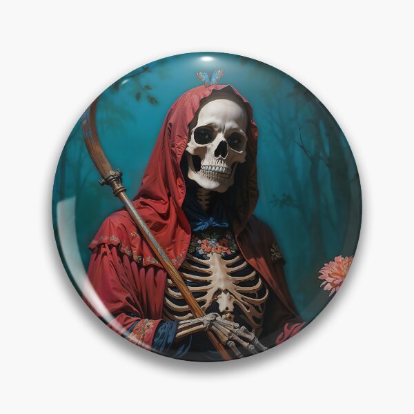 Item preview, Red Dress Santa Muerte designed and sold by AliceWhiteDF.