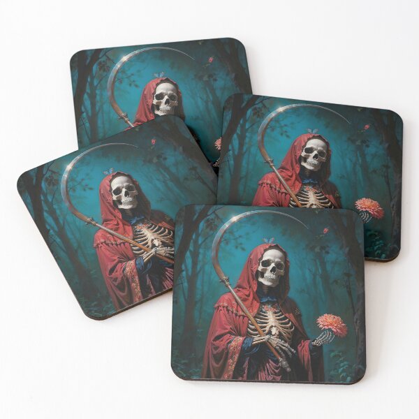 Item preview, Red Dress Santa Muerte designed and sold by AliceWhiteDF.