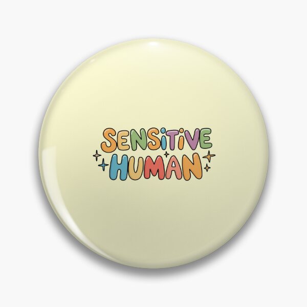 Item preview, Sensitive Human - Colorful Retro Bubble Letter Typography designed and sold by minki-graphics.