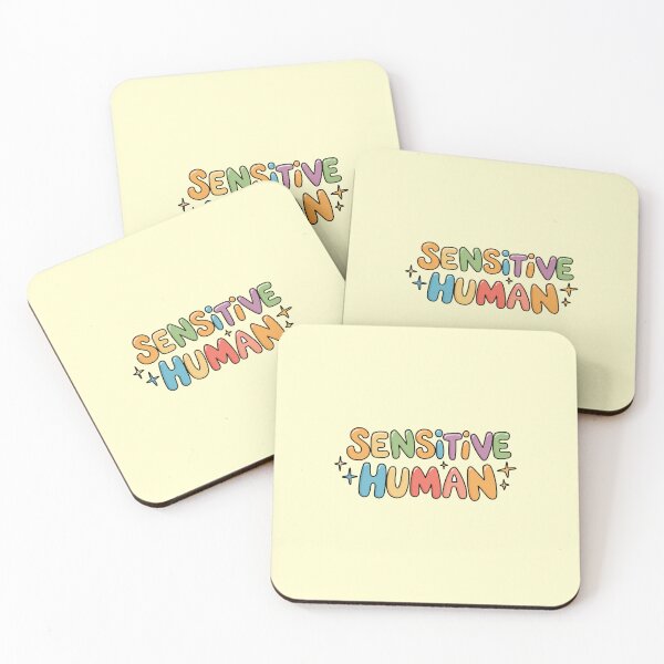 Item preview, Sensitive Human - Colorful Retro Bubble Letter Typography designed and sold by minki-graphics.