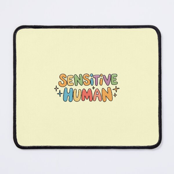 Item preview, Sensitive Human - Colorful Retro Bubble Letter Typography designed and sold by minki-graphics.