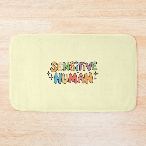 Item preview, Sensitive Human - Colorful Retro Bubble Letter Typography designed and sold by minki-graphics.