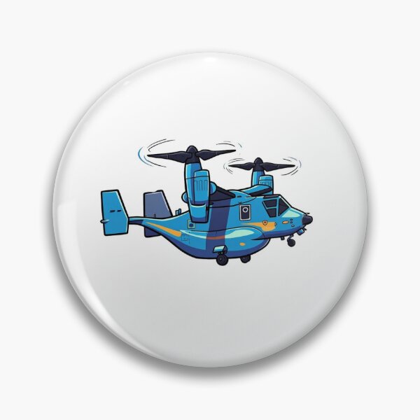 Item preview, V22 Cartoon Tiltrotor Aircraft in Blue Flight #AviationArt designed and sold by Combat Skies.