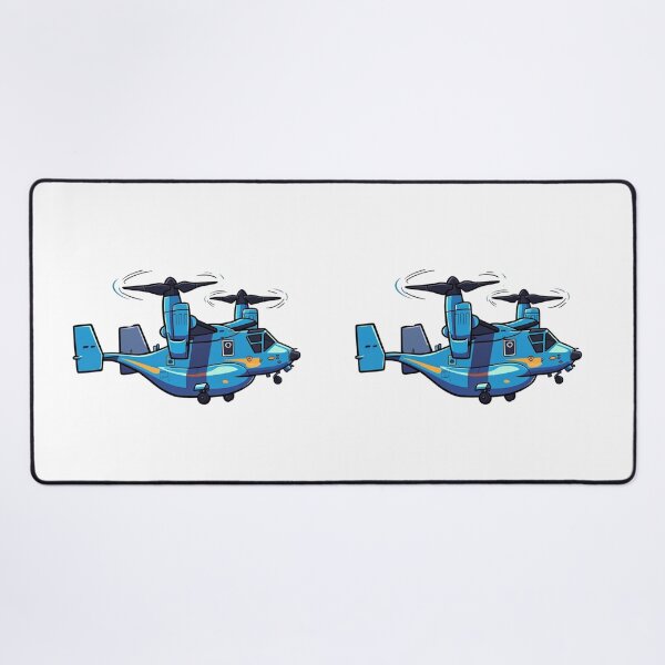 Item preview, V22 Cartoon Tiltrotor Aircraft in Blue Flight #AviationArt designed and sold by Combat Skies.