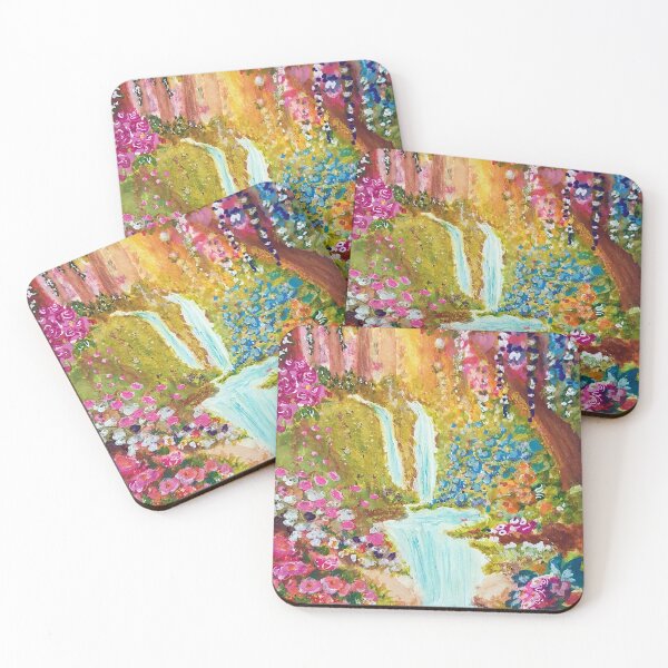 Item preview, Magical Waterfall in a Fairy Forest designed and sold by ZiehrArt.
