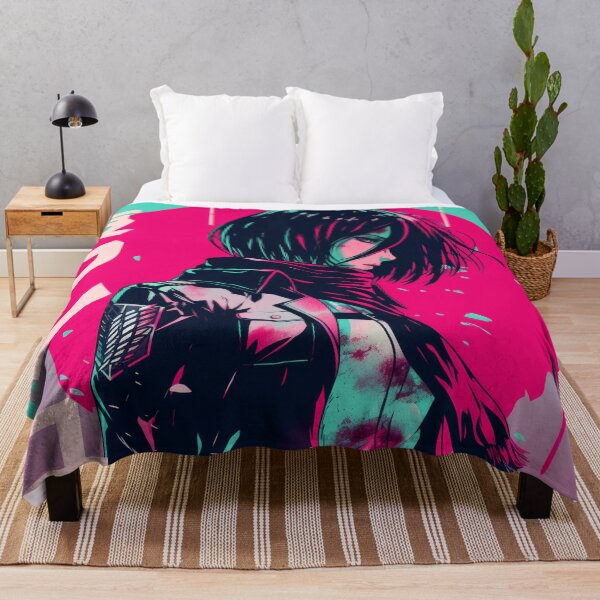 Artikelvorschau, Neon Vaporwave Mikasa Chad Energy entworfen und verkauft von AnimeArsenalPrints.