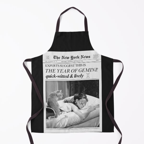 Item preview, Gemini Zodiac Sign Newspaper designed and sold by SaltedBeachPaperie.