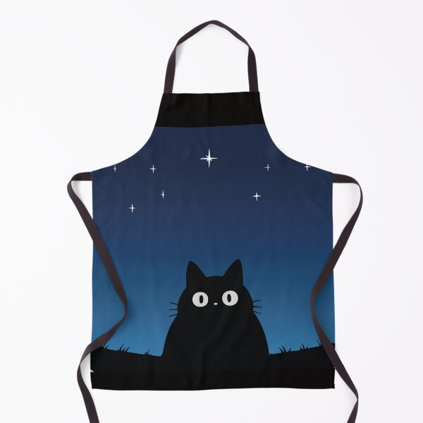 Item preview, A cat sitting under open night sky full of stars designed and sold by steekeets.
