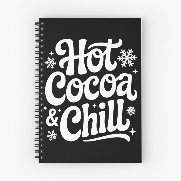 Item preview, Hot Cocoa and Chill - Cozy Winter Vibes - Cute Seasonal Quote designed and sold by Haji  Kamora.