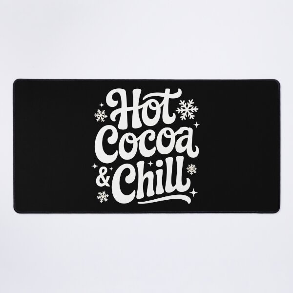 Item preview, Hot Cocoa and Chill - Cozy Winter Vibes - Cute Seasonal Quote designed and sold by Haji Kamora.