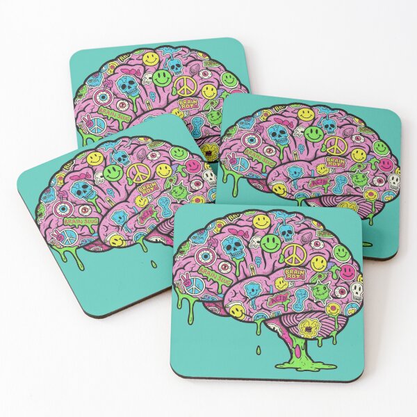 Item preview, Mind Over Mayhem: Sticker Bombed Brain Explosion designed and sold by unthinkabletees.