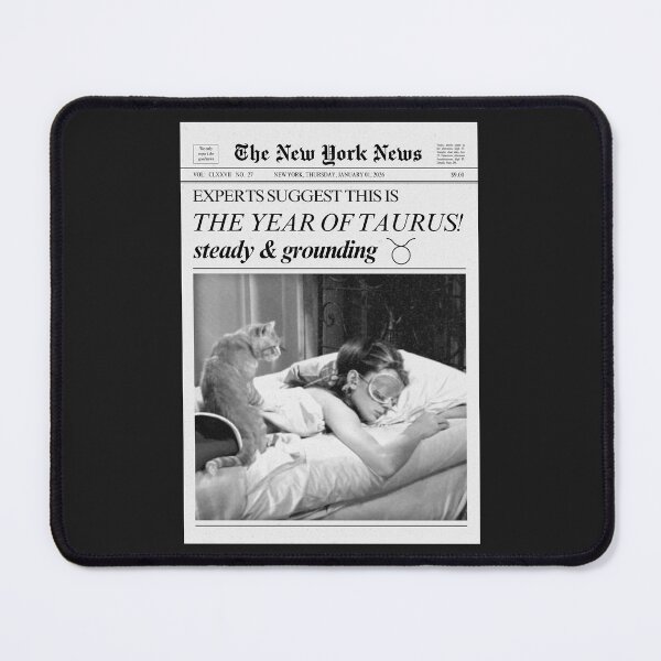 Item preview, Taurus Zodiac Sign Newspaper designed and sold by SaltedBeachPaperie.