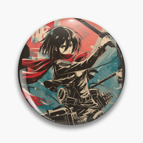 Item preview,  Mikasa Vintage Warned Poster  designed and sold by AnimeArsenalPrints.