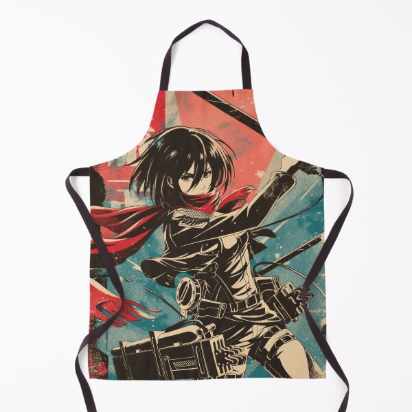 Item preview, Mikasa Vintage Warned Poster designed and sold by AnimeArsenalPrints.