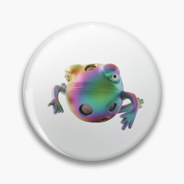 Item preview, 3d Iridescent Rainbow Frog in Shiny Glow #FrogArt designed and sold by Combat Skies.
