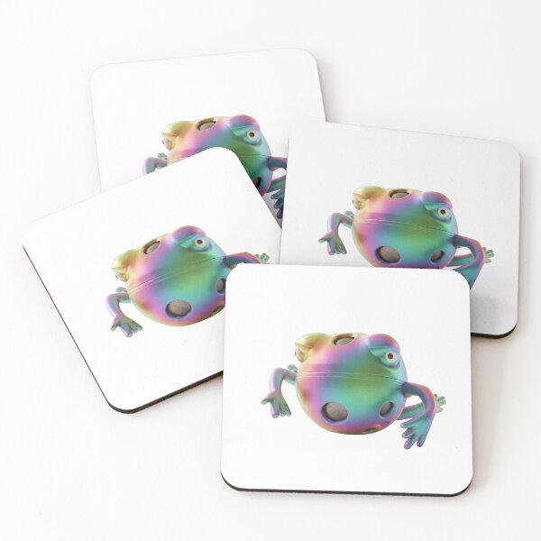 Item preview, 3d Iridescent Rainbow Frog in Shiny Glow #FrogArt designed and sold by Combat Skies.