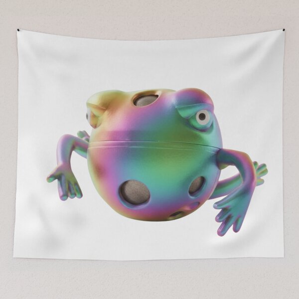 Item preview, 3d Iridescent Rainbow Frog in Shiny Glow #FrogArt designed and sold by Combat Skies.
