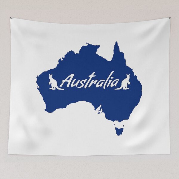 Item preview,  Australia Map Kangaroo Silhouette Aussie Pride  designed and sold by Oniyasha.