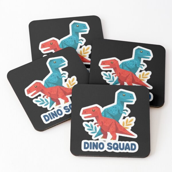 Item preview, Low Poly Dino Squad Stickers ​Geometric Tyrannosaurus Duo designed and sold by ZyVoAli.