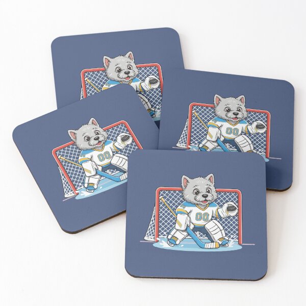 Item preview, Cute Keeshond Ice Hockey Goalie Puppy | Happy Winter Puppy designed and sold by The Real Life Symphony.