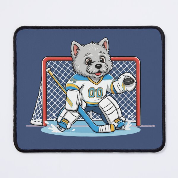 Item preview, Cute Keeshond Ice Hockey Goalie Puppy | Happy Winter Puppy designed and sold by The Real Life Symphony.