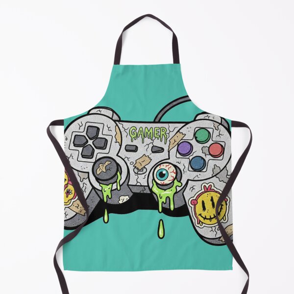 Item preview, Pixel Chaos: Sticker Bombed Gamer Controller designed and sold by unthinkabletees.
