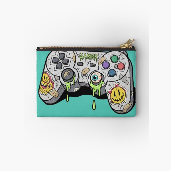Item preview, Pixel Chaos: Sticker Bombed Gamer Controller designed and sold by unthinkabletees.