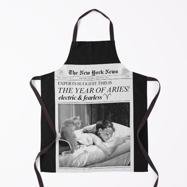 Item preview, Aries Zodiac Sign Newspaper designed and sold by SaltedBeachPaperie.
