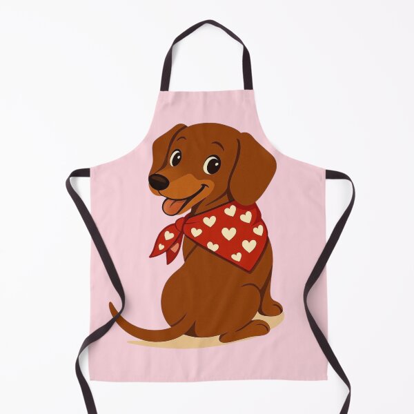 Item preview, Dachshund with Heart Scarf – Modern Valentine’s Day / Dachshund with Heart Scarf – Modern Valentine’s Day designed and sold by Aloloco.