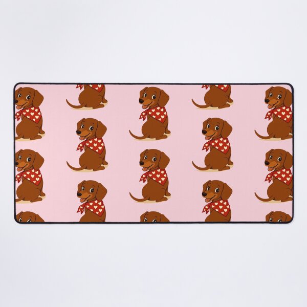 Item preview, Dachshund with Heart Scarf – Modern Valentine’s Day / Dachshund with Heart Scarf – Modern Valentine’s Day designed and sold by Aloloco.