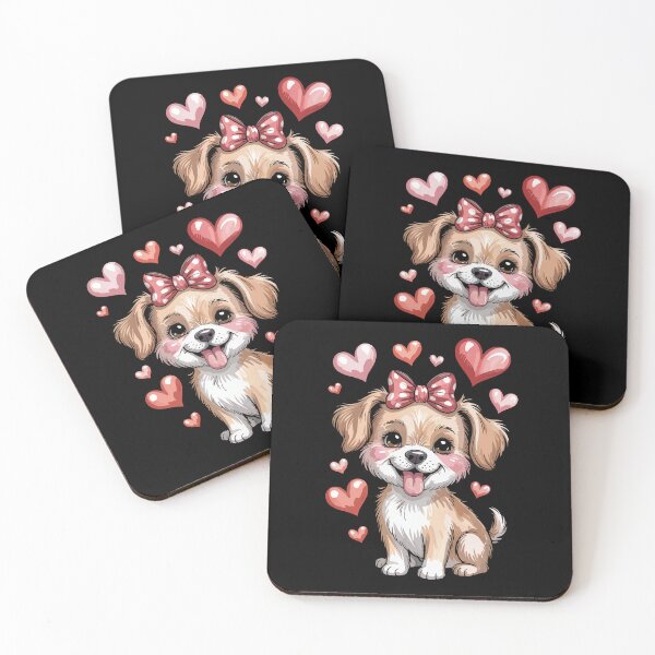 Item preview, Adorable Puppy with Heart Accents designed and sold by jkrphoto.