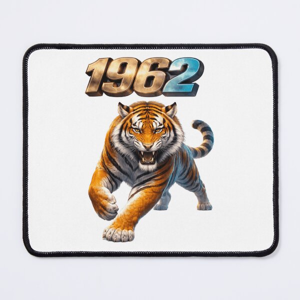 Item preview, 1962 Year of the Tiger Eastern Zodiac Strength Courage Power Design designed and sold by AlexLineArt.