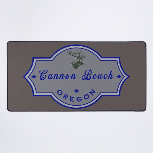Item preview, Cannon Beach Oregon Vintage Badge Design with Elk designed and sold by American Travels.