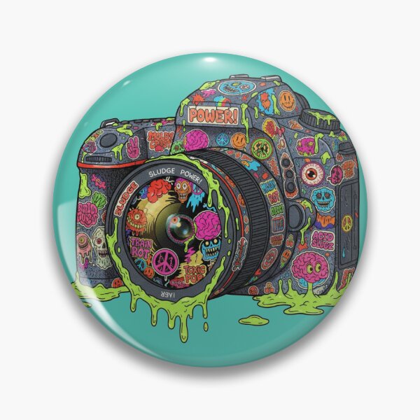 Item preview, Shutter Madness: Sticker Bombed DSLR Camera designed and sold by unthinkabletees.