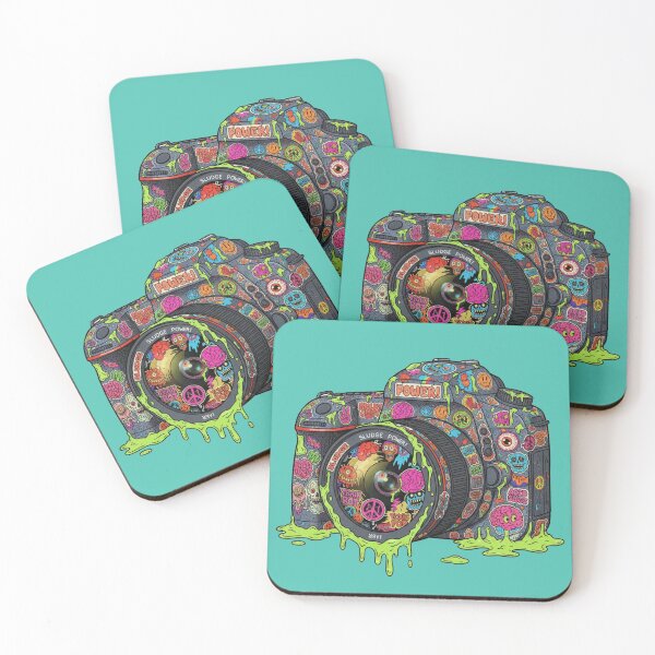 Item preview, Shutter Madness: Sticker Bombed DSLR Camera designed and sold by unthinkabletees.
