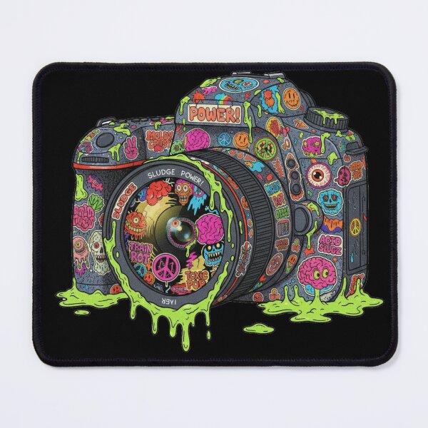 Item preview, Shutter Madness: Sticker Bombed DSLR Camera designed and sold by unthinkabletees.