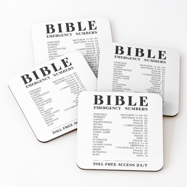 Item preview, Bible emergency numbers designed and sold by blaze_art.