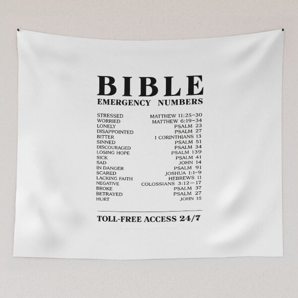 Item preview, Bible emergency numbers designed and sold by blaze_art.