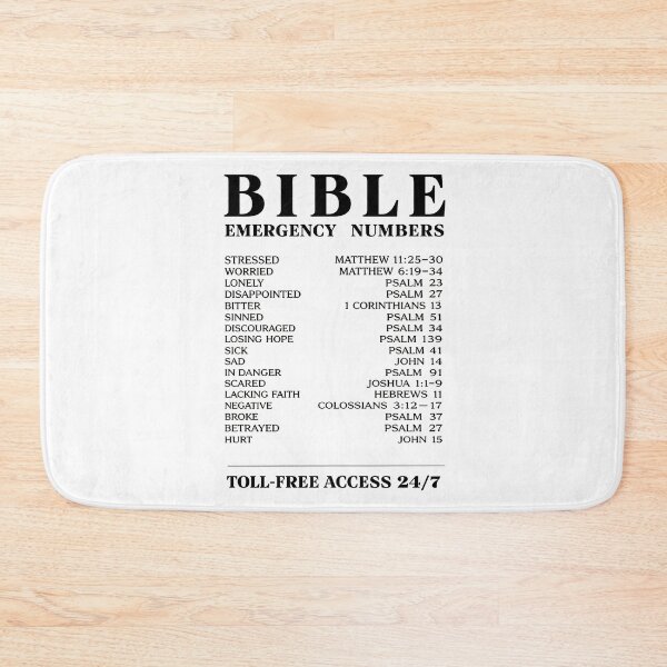 Item preview, Bible emergency numbers designed and sold by blaze_art.