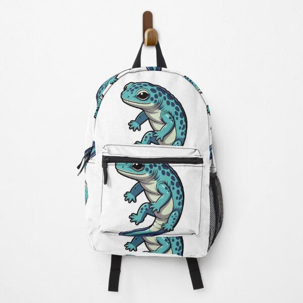 Item preview, Cute Teal Leopard Gecko - Vibrant Blue Spotted Reptile Art designed and sold by Combat Skies.
