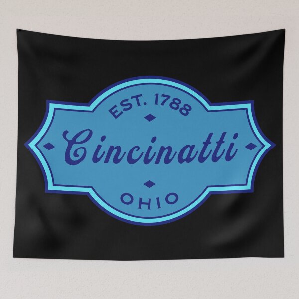 Item preview, Cincinnati Ohio Vintage Script Badge Est. 1788 designed and sold by American Travels.