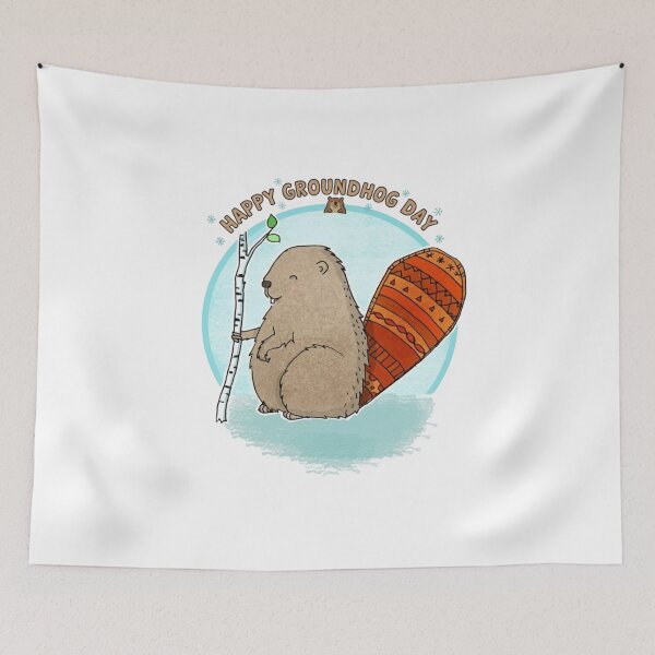 Item preview, Groundhog Day Cute Spring Celebration February 2nd designed and sold by Oniyasha.