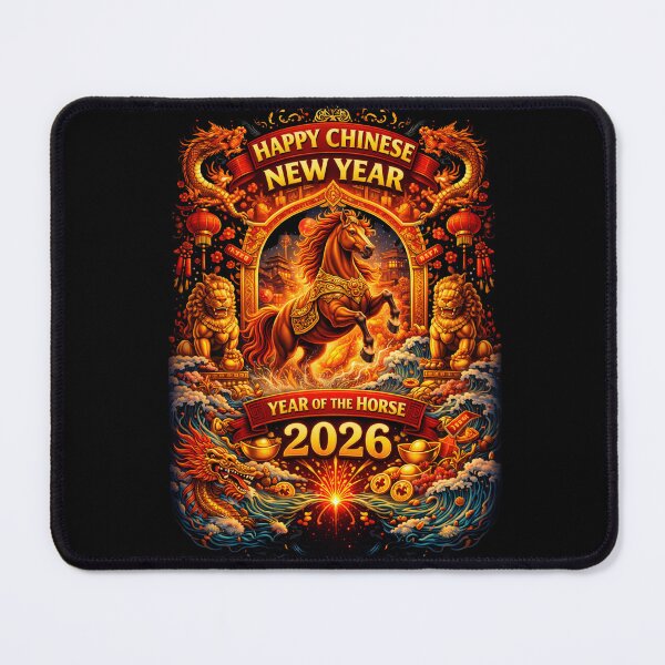 Item preview, Happy Chinese New year of the Horse 2026 designed and sold by PluffyPanda.