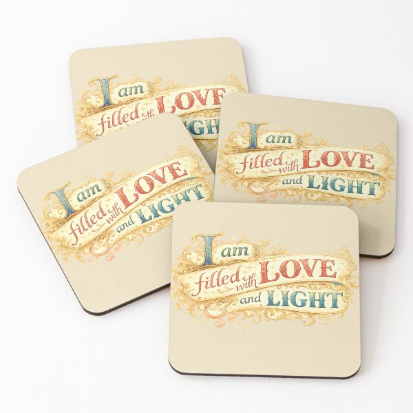 Item preview,  I Am Filled With Love and Light Affirmation Art designed and sold by freackly.
