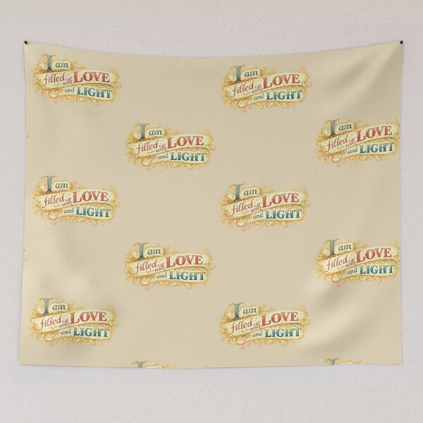 Item preview,  I Am Filled With Love and Light Affirmation Art designed and sold by freackly.