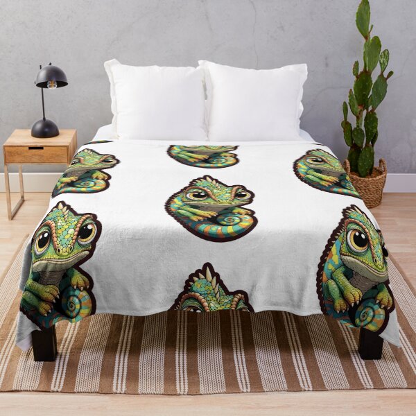 Item preview, Adorable Big-Eyed Chameleon Art designed and sold by Combat Skies.