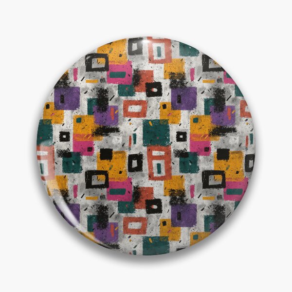 Item preview, Mid Century Modern Color Block Grid Pattern designed and sold by bubblegoth.