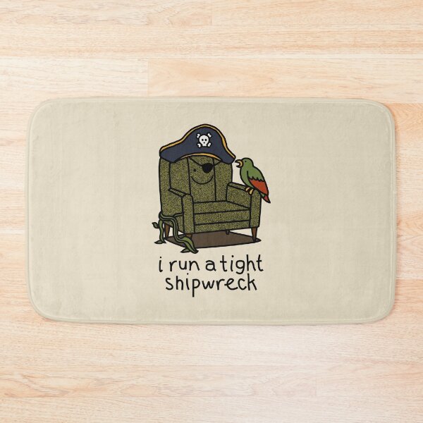 Item preview, I Run A Tight Shipwreck Pirate Captains Chair Pun designed and sold by ellenhenry.